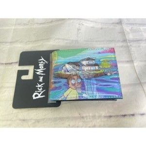 Rick and Morty Open Your Eyes Lenticular PU Bi-Fold Wallet NEW